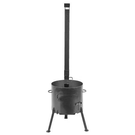 Печь диаметром 440 мм с трубой под казан 18-22 литра в Махачкале