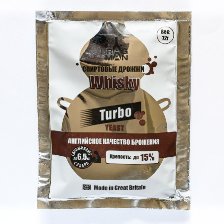 Turbo yeast alcohol BragMan "Whisky TURBO" (72 gr) в Махачкале