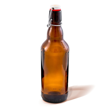 Бутылка темная стеклянная с бугельной пробкой 0,5 литра в Махачкале